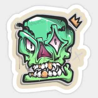 Street Art Skull Sticker